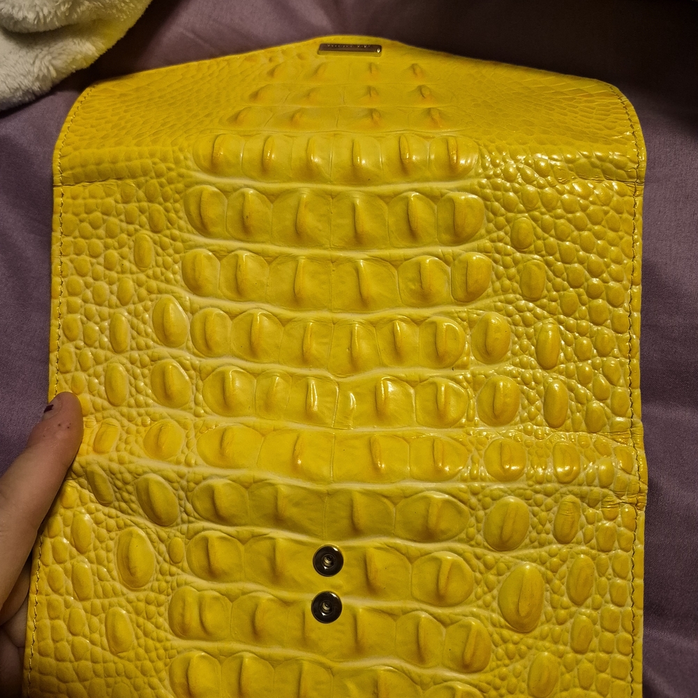 Brahmin Yellow Embossed Wallet - Picture 5 of 5